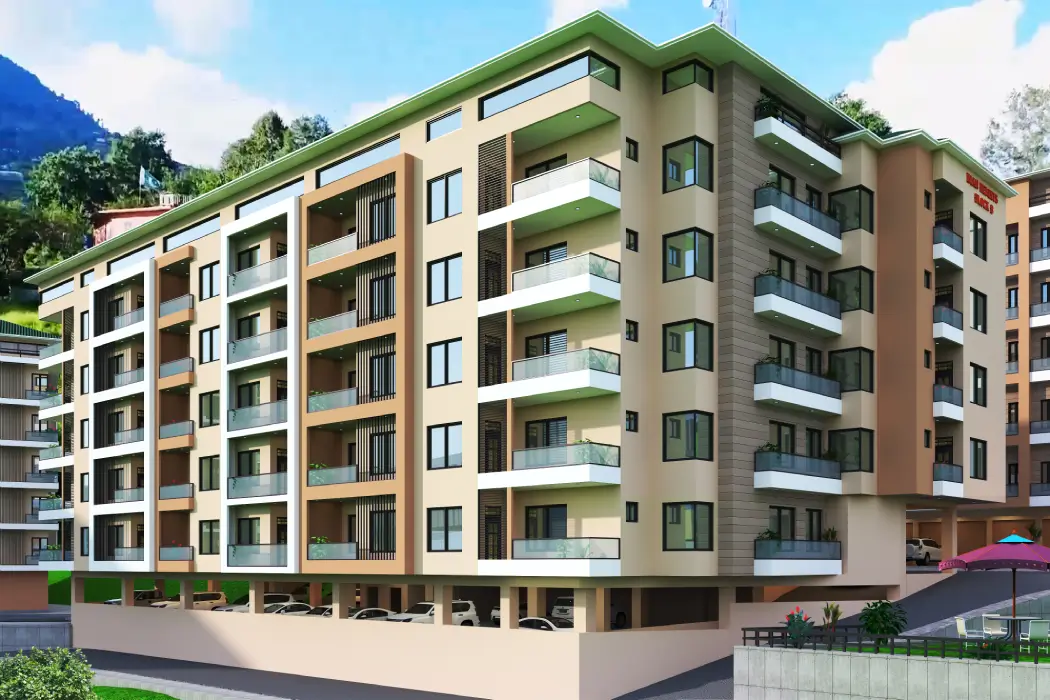 Architectural view of Block B
